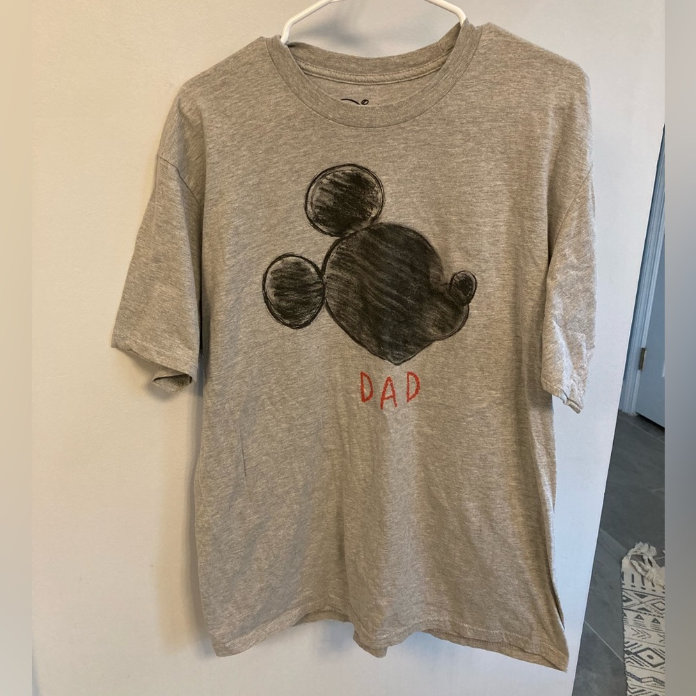Disney Mickey Dad T shirt gray size XL